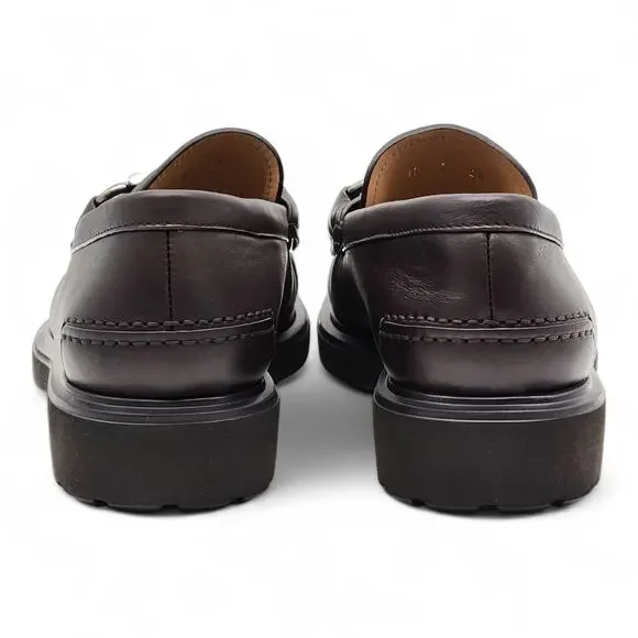 Salvatore Ferragamo Glasgow Calfskin Leather Loafers 7.5 EE US 8.5 Brown $950